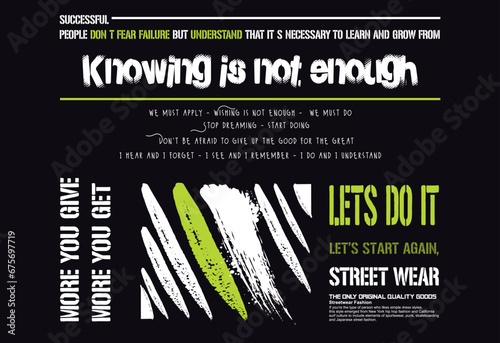 typography street art graffiti slogan print with spray effect, text splash t shirt print patterns, t shirt graphics print vector illustration design