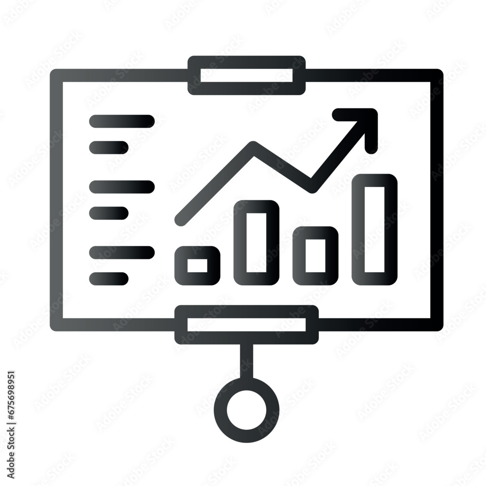 Very Clear black gradient vector ICON on white background for business and infographic designs Very Clear black gradient vector ICON on white background for business and infographic designs