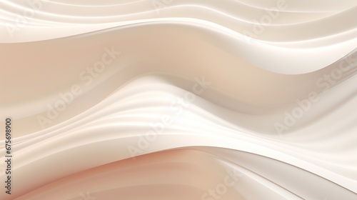 Chic and Airy Elegance in 3D Wavy Textured Background. Different Light Colors.