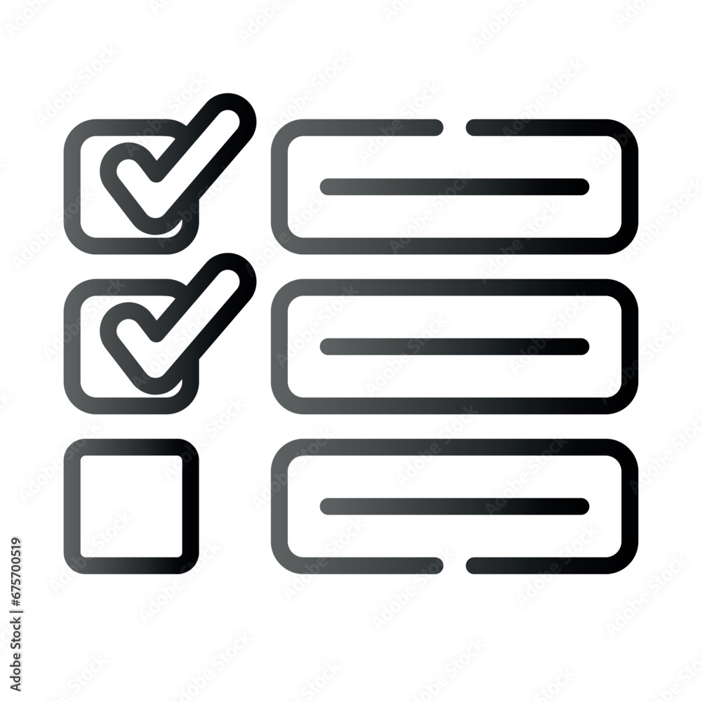 Very Clear black gradient vector ICON on white background for business and infographic designs Very Clear black gradient vector ICON on white background for business and infographic designs