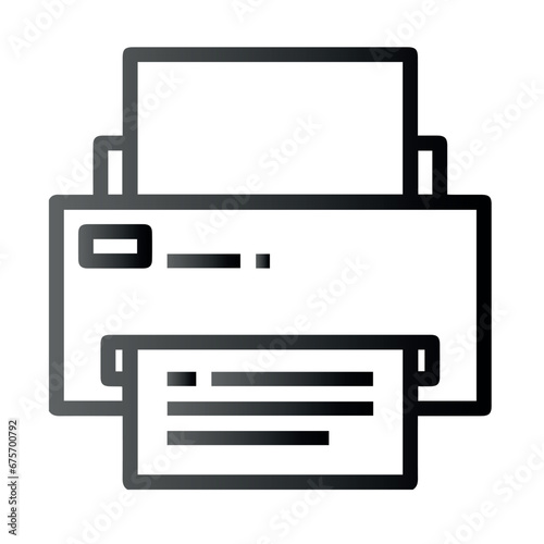Very Clear black gradient vector ICON on white background for business and infographic designs