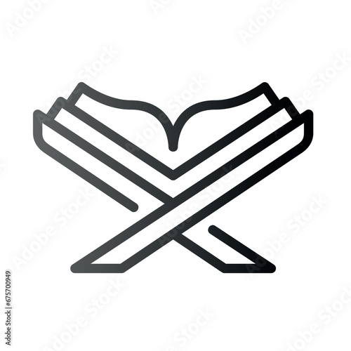 Very Clear black gradient vector ICON on white background for business and infographic designs