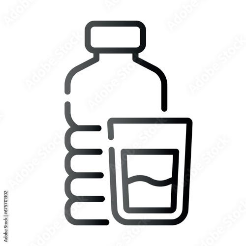 Very Clear black gradient vector ICON on white background for business and infographic designs