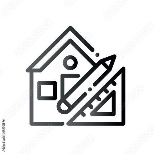 Very Clear black gradient vector ICON on white background for business and infographic designs