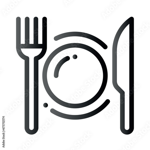Very Clear black gradient vector ICON on white background for business and infographic designs