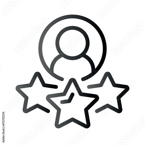 Very Clear black gradient vector ICON on white background for business and infographic designs