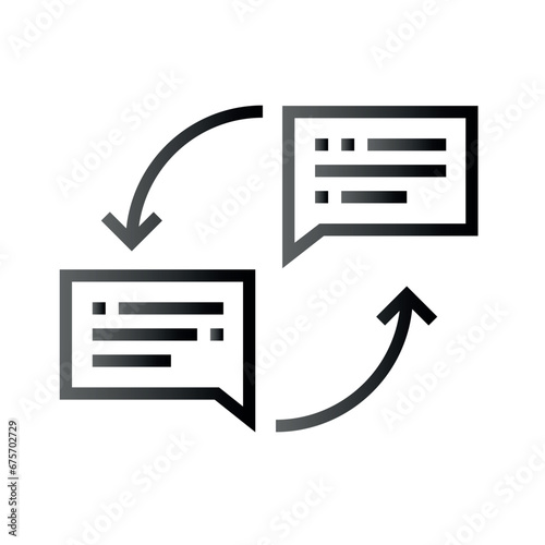 Very Clear black gradient vector ICON on white background for business and infographic designs