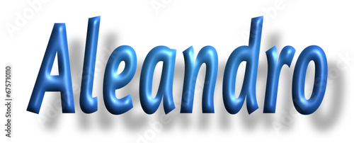 Aleandro - light blue/ blue color - writen name - ideal for websites, emails, presentations, greetings, banners, cards, books, t-shirt, sweatshirt, prints, cricut, silhouette,
