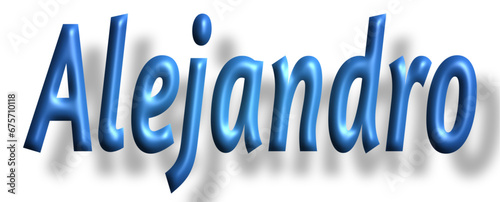 Alejandro - light blue/ blue color - writen name - ideal for websites, emails, presentations, greetings, banners, cards, books, t-shirt, sweatshirt, prints, cricut, silhouette,
