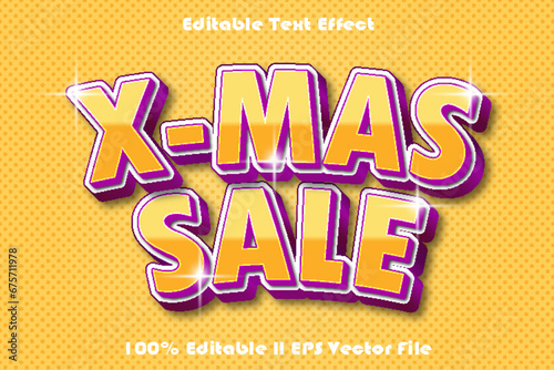 X-Mas Sale Editable Text Effect