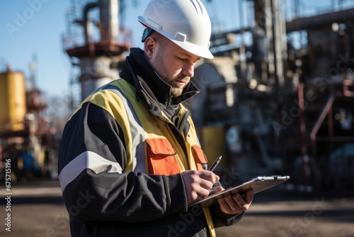 Operator use mobile tablet for control drilling rig for exploration of minerals for oil, gas and artisan water
