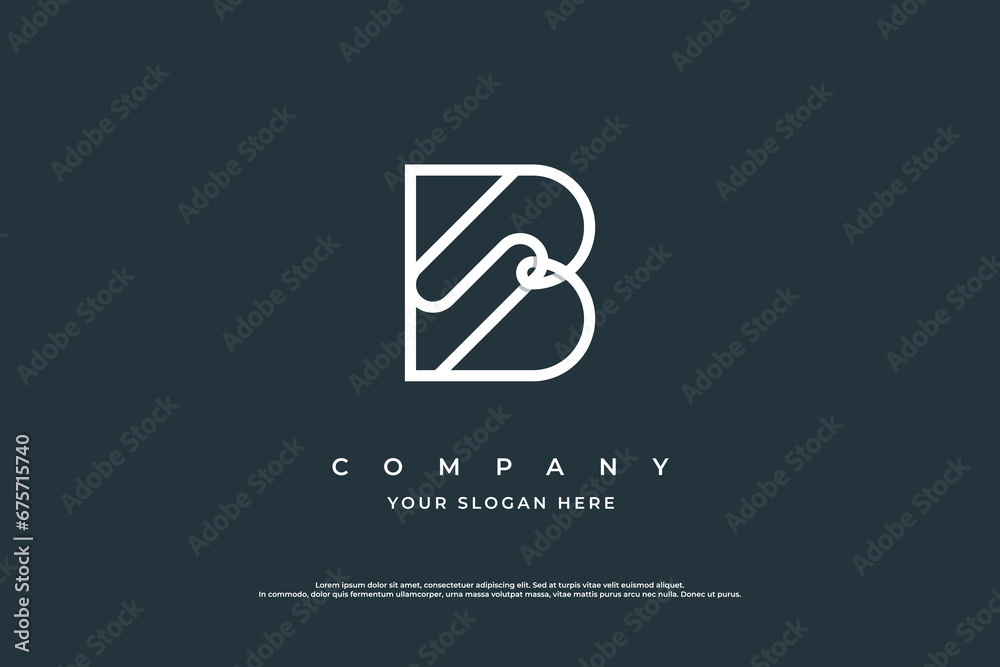 Initial Letter SB Logo or BS Logo Design Vector Initial Letter SB Logo or BS Logo Design Vector