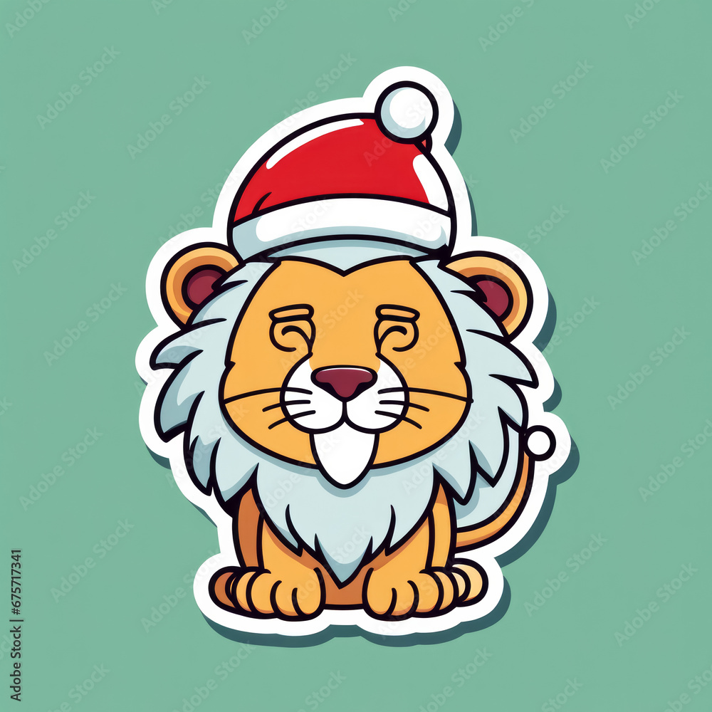Weihnachten mit Tieren, sticker, generated image Weihnachten mit Tieren, sticker, generated image