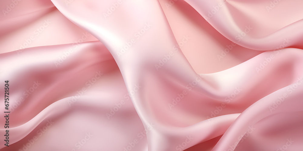 Fototapeta premium Soft pink textured silk fabric abstract background 