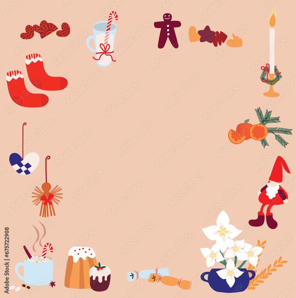 Christmas card space for text Christmas card space for text