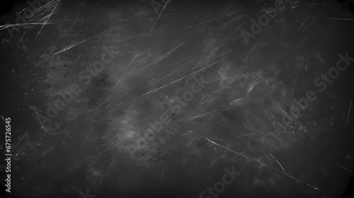 White scratches and dust on black background, Generative AI