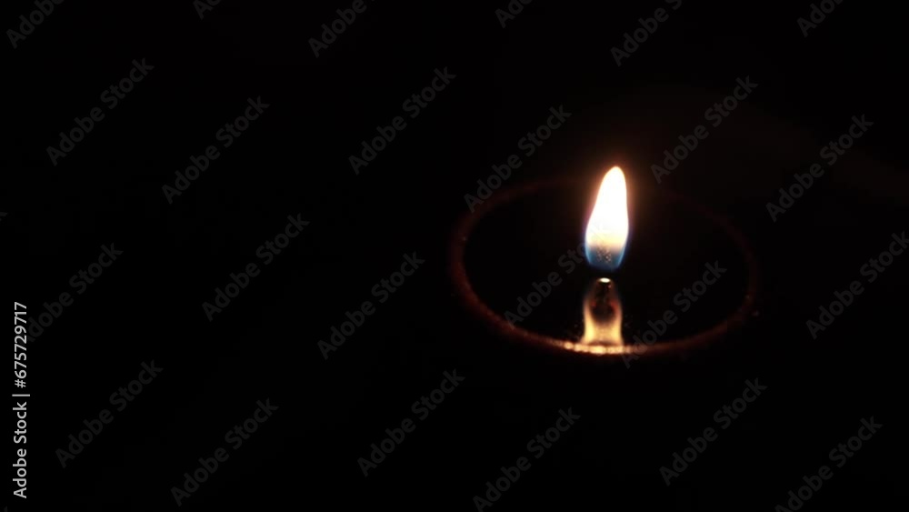 Candle light in the dark in church Candle light in the dark in church