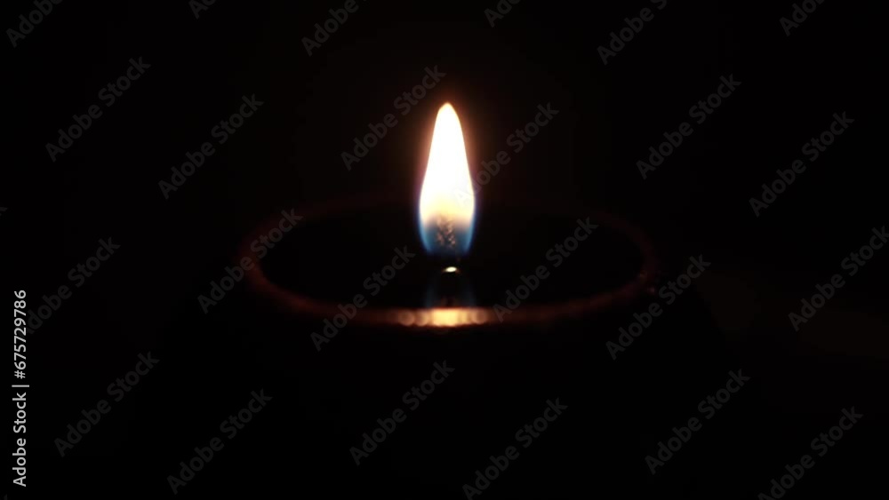 Candle light in the dark in church Candle light in the dark in church