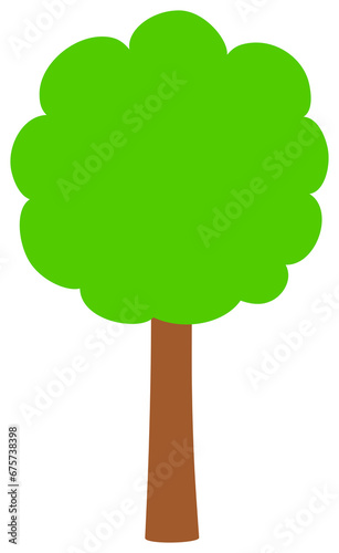 Deciduous tree icon. 