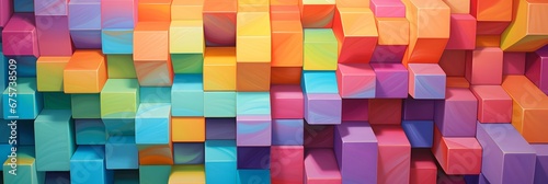 Wide screen colorful abstract wallpaper background design, banner, mesmerizing, colorful, geometry, geometrical, graphic