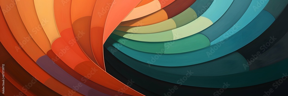 Modern Geometry Splash, Abstract Colorful Shapes Wallpaper