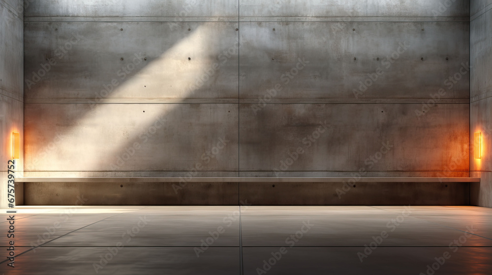 abstract modern architecture background, empty concrete room with light from window abstract modern architecture background, empty concrete room with light from window