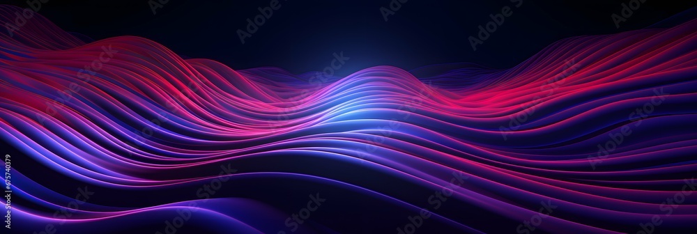 Vivid Synthwave Dreams, Abstract Waves in Ethereal Purple and Blue Vivid Synthwave Dreams, Abstract Waves in Ethereal Purple and Blue