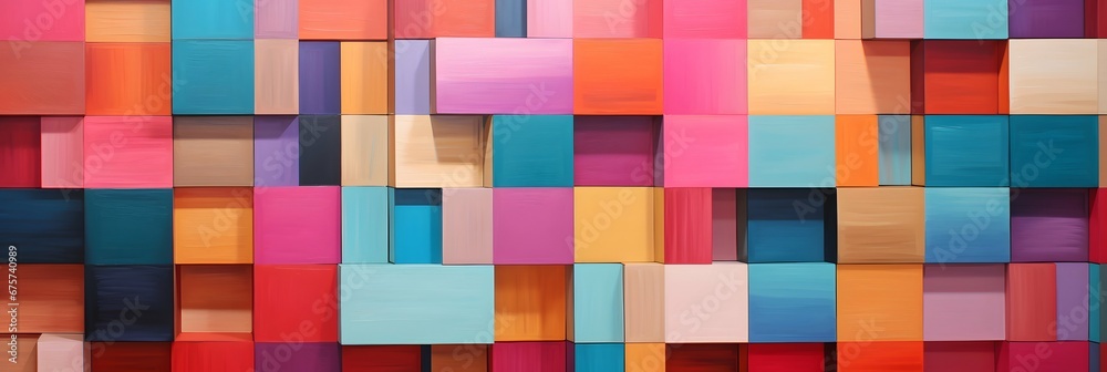 Wide screen colorful abstract wallpaper background design