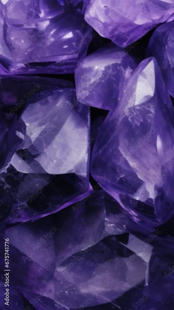 vertical looping amethyst gemstone rock texture background wallpaper