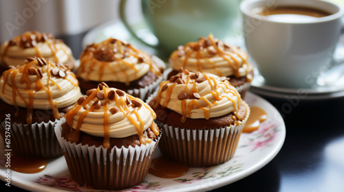 Coffee and date muffins