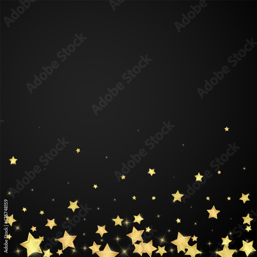 Magic stars vector overlay.  Gold stars scattered