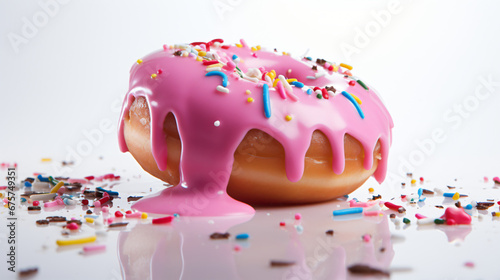 Donut so delicious on white background