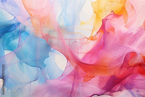 Abstract Watercolor Background created with Generative AI © dendyh7