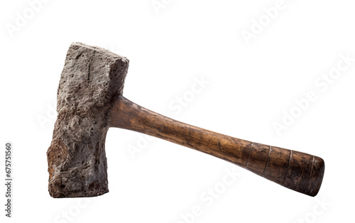 Strong and Heavy Duty Metal Sledgehammer for Demolition Isolated on Transparent Background PNG.