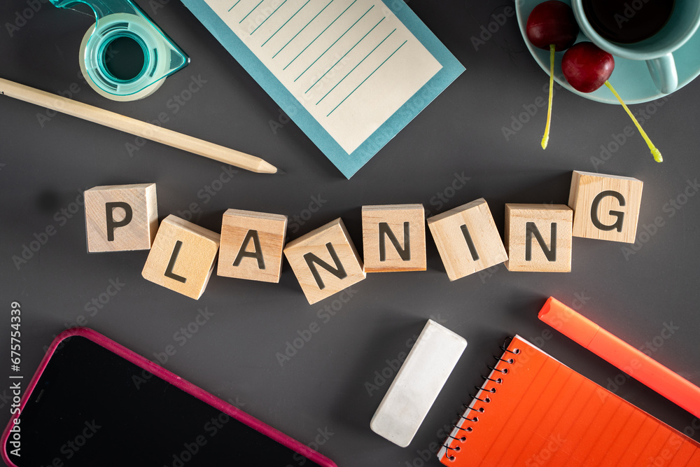 Strategic Planning Concept on Office Desk Strategic Planning Concept on Office Desk