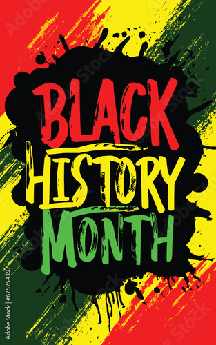 A one-of-a-kind vector poster design in honor of Black History Month