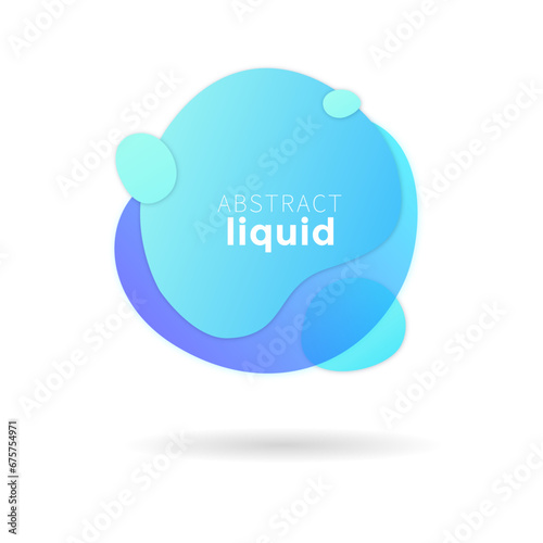 Blue bubble speech bubble, Blue Liquid banner, Blue label