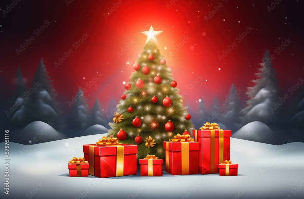 Obraz premium christmas tree