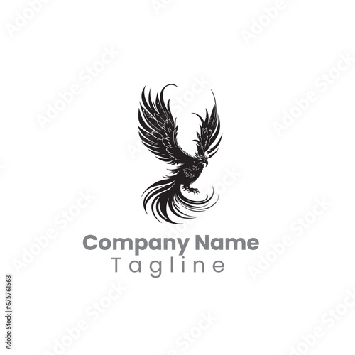 Fototapeta Naklejka Na Ścianę i Meble -  phoenix vectorize illustration logo 