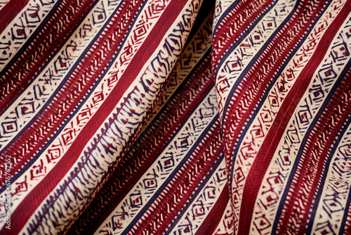 Detailed woven fabric texture with intricate patterns