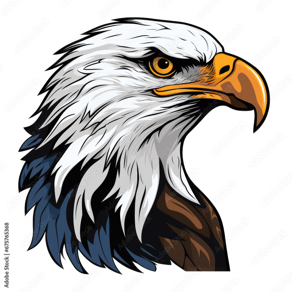 eagle icon logo . Clipart PNG image . Transparent background . Cartoon vector style . Generative AI eagle icon logo . Clipart PNG image . Transparent background . Cartoon vector style . Generative AI