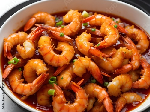 shrimps in tomato sauce