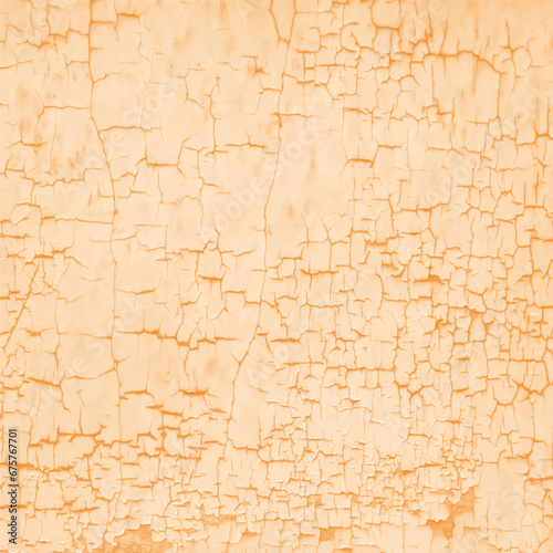 Close-up of the texture of orange peeling plaster. An old plastered wall