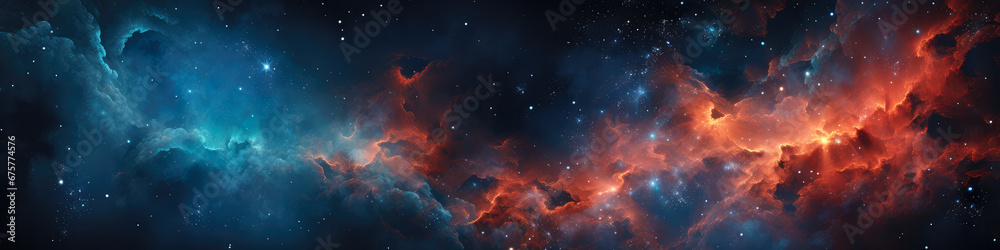 Abstract space background with stars and nebula. Colorful universe. Abstract space background with stars and nebula. Colorful universe.