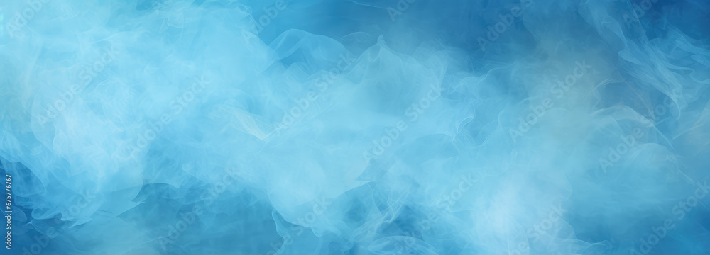 Fototapeta premium Wide blue smoke science fiction background material