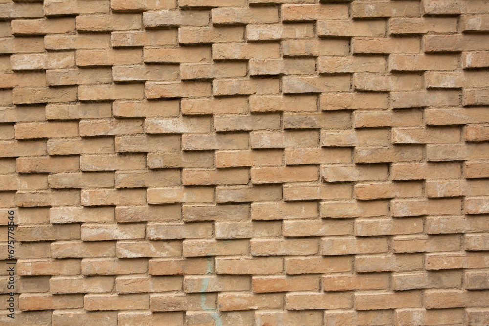 Photo of an old empty brick background for design. A red brick wall. Photo of an old empty brick background for design. A red brick wall.