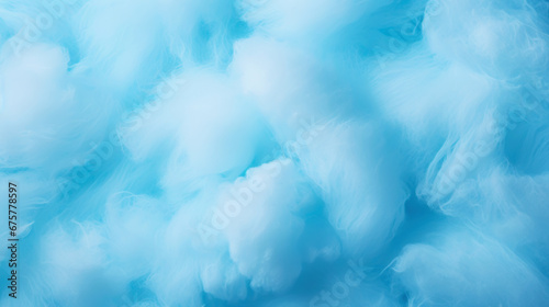Blue cotton candy background. Candy floss texture. Generative AI