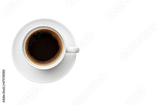 Coffee Cup and Copy Space on transparent background.