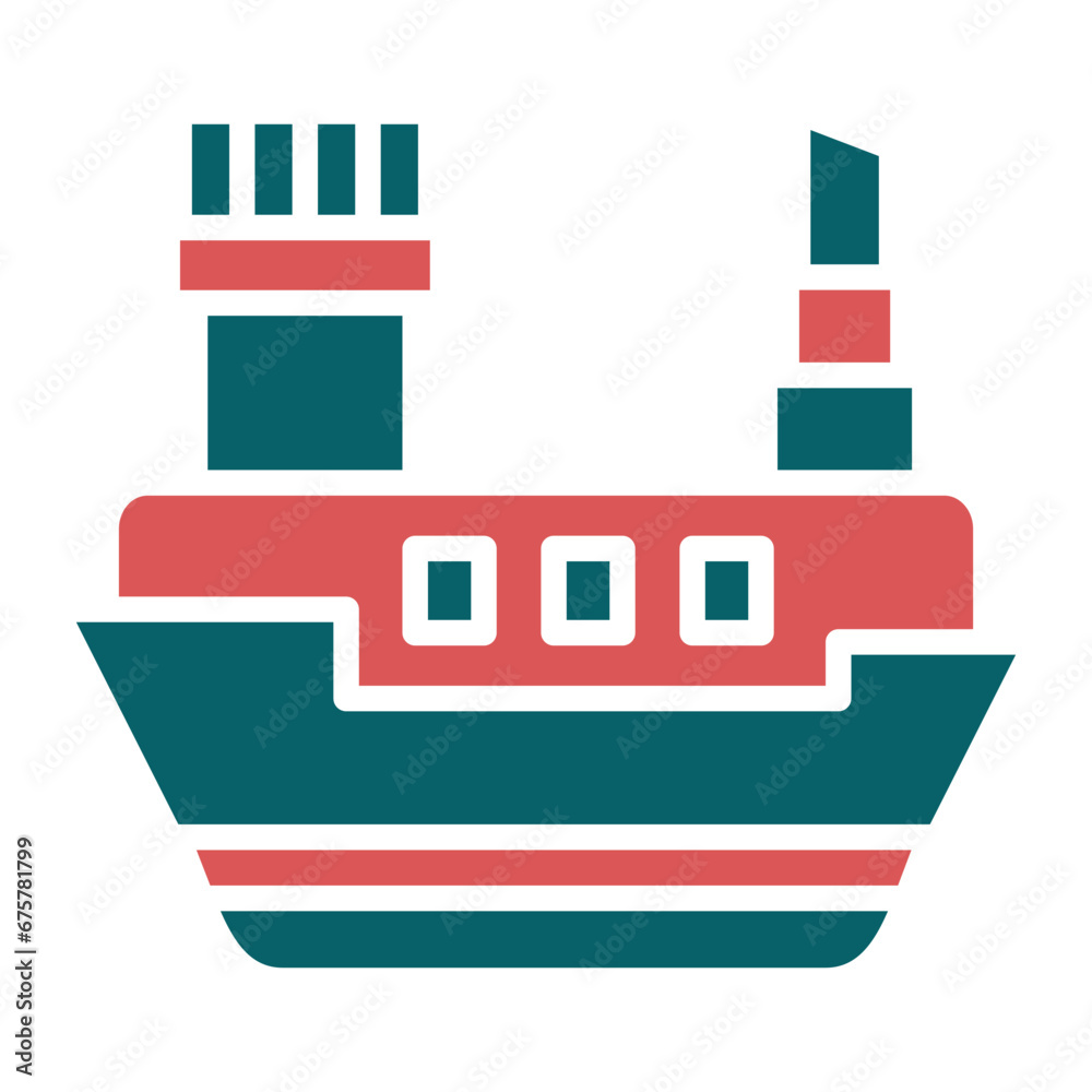Vector Design Ferry Boat Icon Style Vector Design Ferry Boat Icon Style