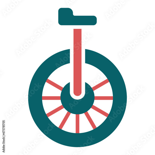 Vector Design Monocycle Icon Style